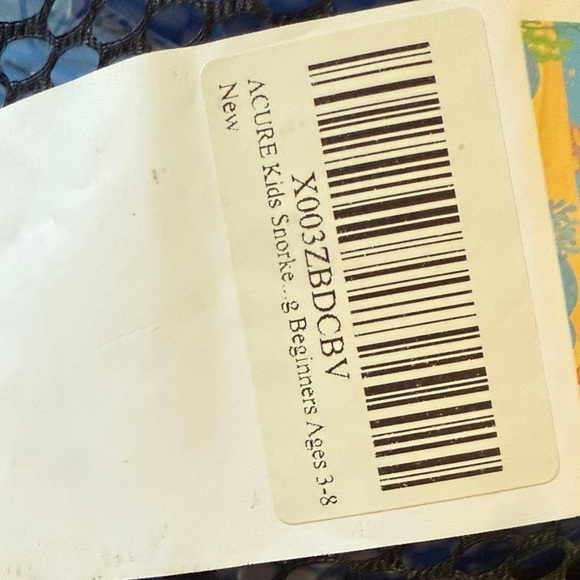 Acure Kids Beginners Blue Snorkel Mask - Picture 5 of 8